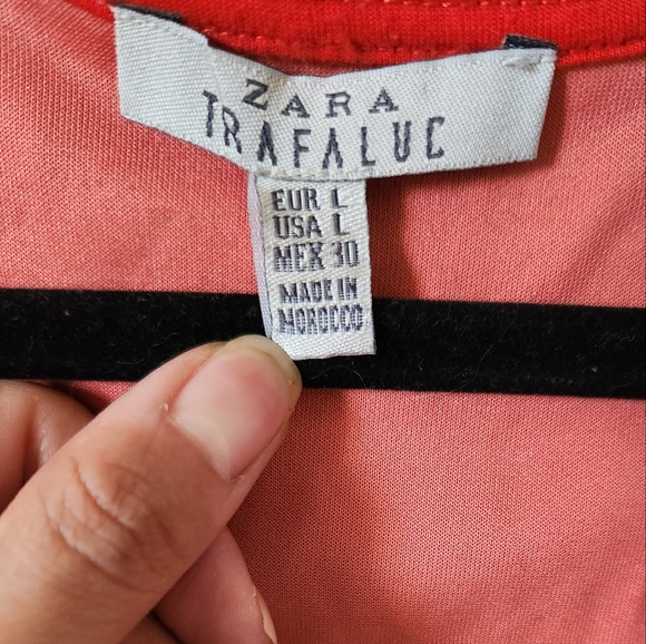 ZARA Peplum pink shirt - Picture 3 of 5